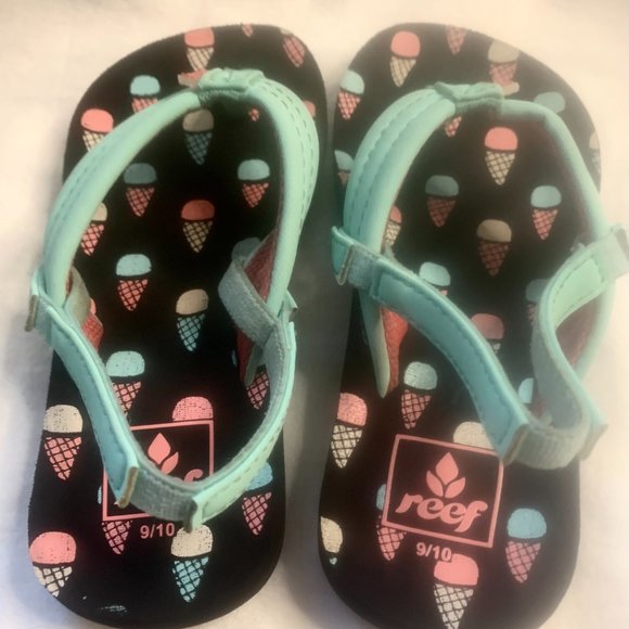 Reef Childs 'Ice Cream' Flip Flop Sandals Size 9/10 (Age 3 – 4 Yrs) - Picture 3 of 6